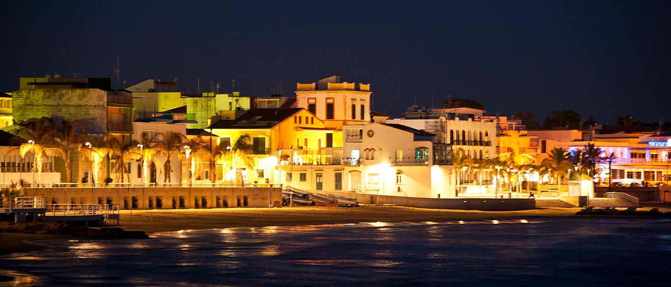 Marina di Ragusa, Sicily at night
