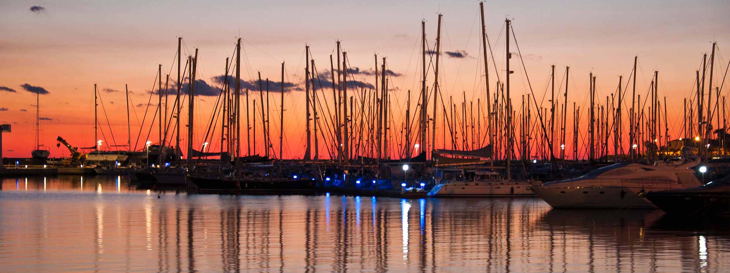 Dusk at Marina di Ragusa Sicily