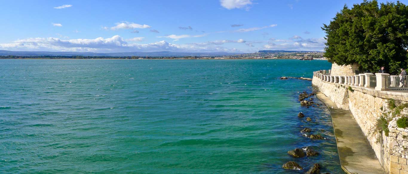 seaside in siracusa and ortygia